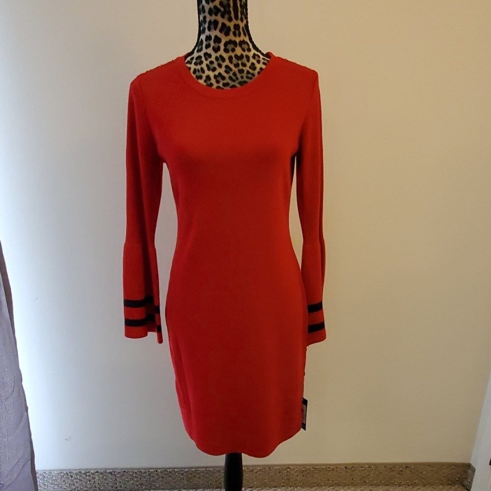 Brand New Tommy Hilfiger Bell Sleeve Sweater Dress